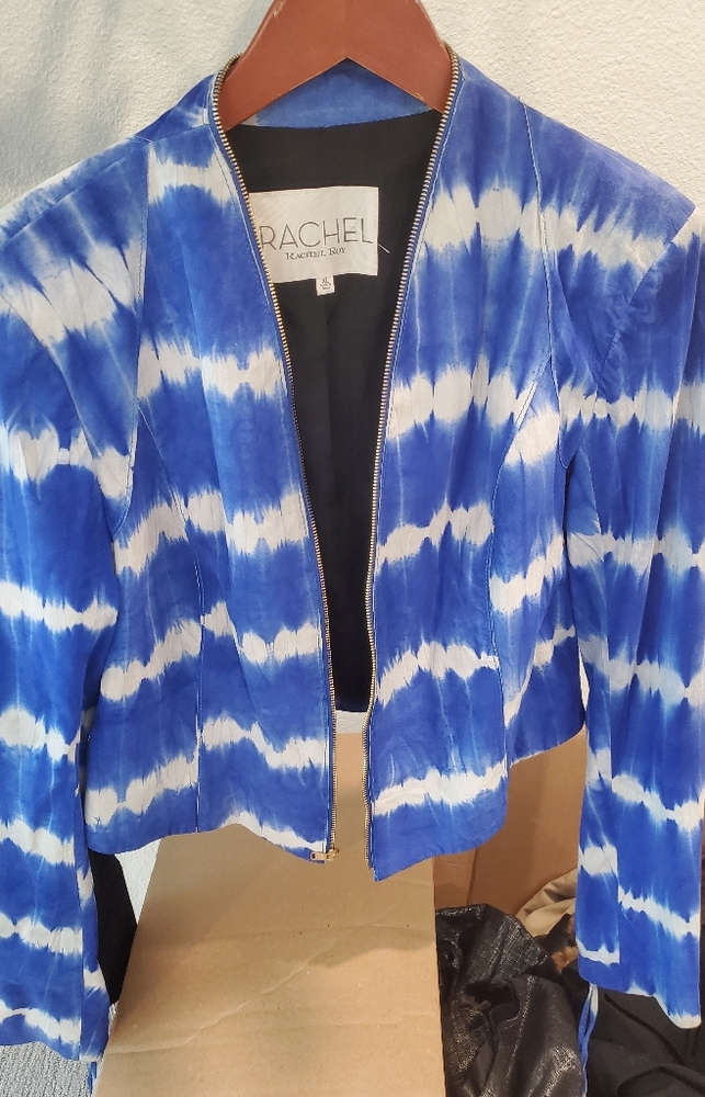 Rachel Roy tie dye suede jacket